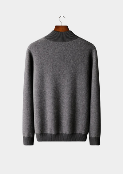 100% CASHMERE JACQUARD ZIP CARDIGAN