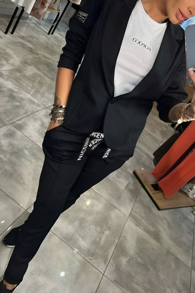 Mirella Stylish Two-Piece Blazer Suit with Pants ✨