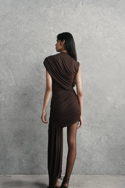Élodie | Draped Asymmetrical Dress