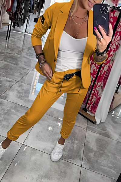 Mirella Stylish Two-Piece Blazer Suit with Pants ✨