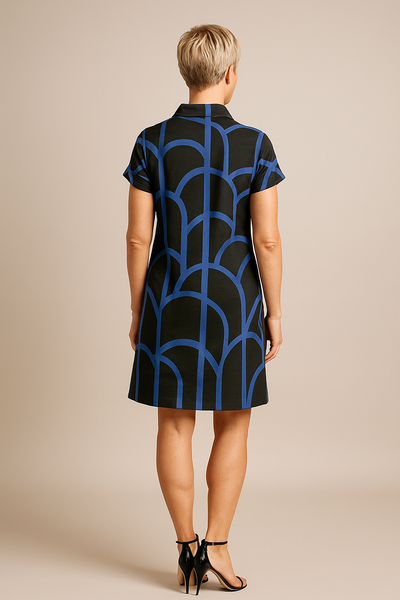Thyra | Short Sleeve Midi Dress