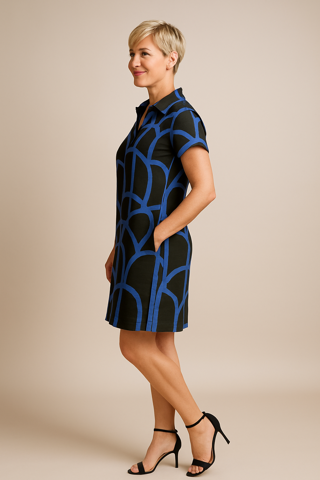 Thyra | Short Sleeve Midi Dress