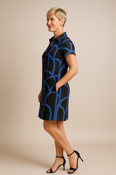 Thyra | Short Sleeve Midi Dress