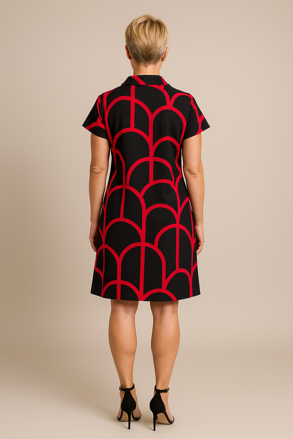 Thyra | Short Sleeve Midi Dress