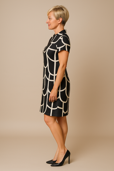 Thyra | Short Sleeve Midi Dress