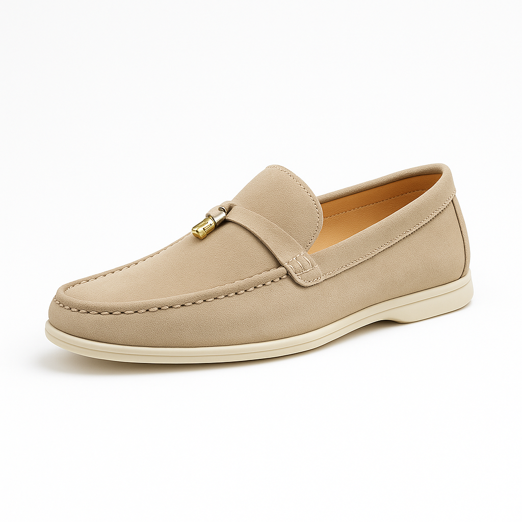 Lorenzo Charm Suede Loafers