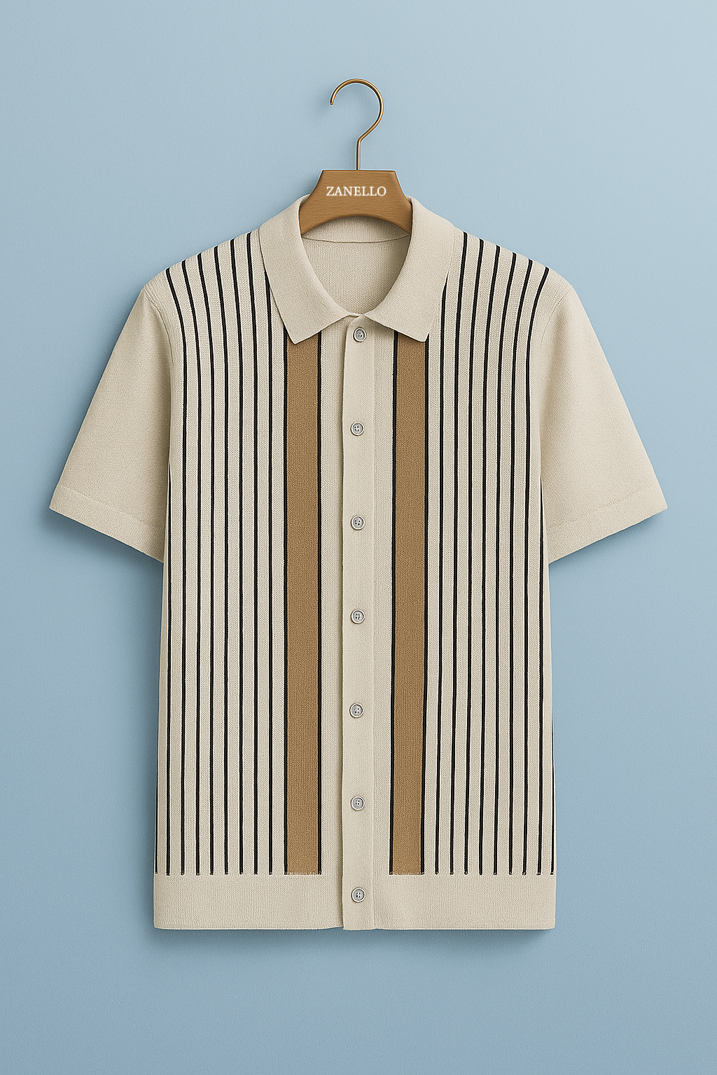 Porto Striped Polo™ | Retro Sophistication Meets Modern Ease