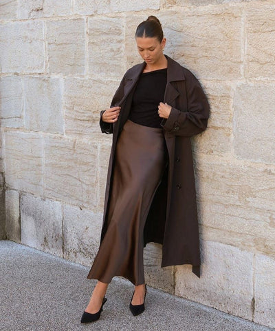 Valeria Satin Maxi Skirt