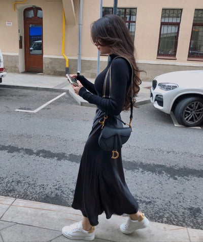 Valeria Satin Maxi Skirt