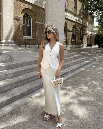 Valeria Satin Maxi Skirt