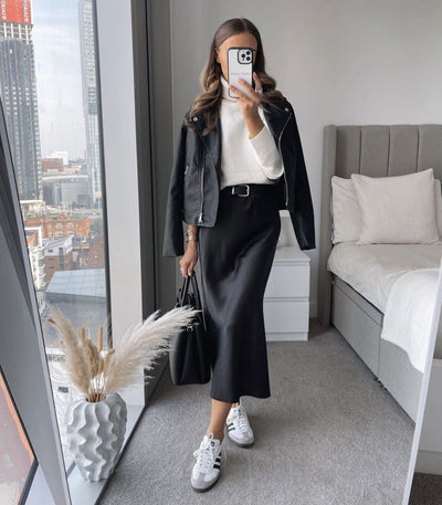 Valeria Satin Maxi Skirt