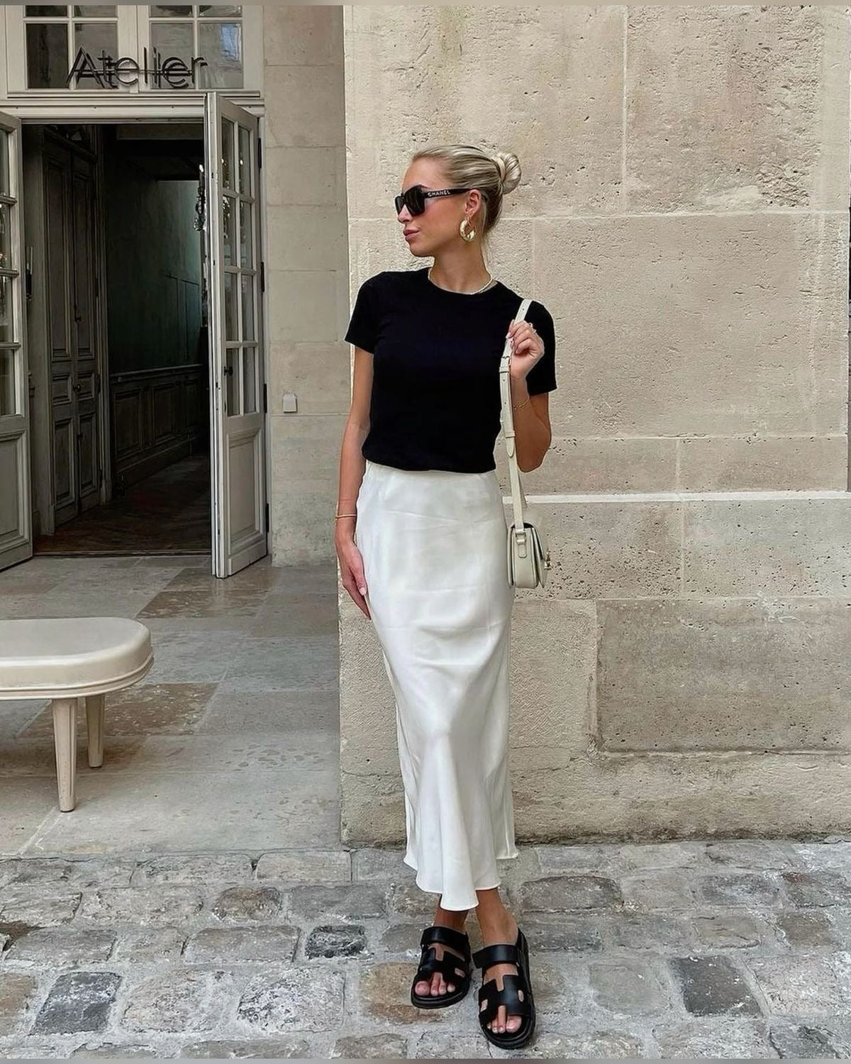 Valeria Satin Maxi Skirt