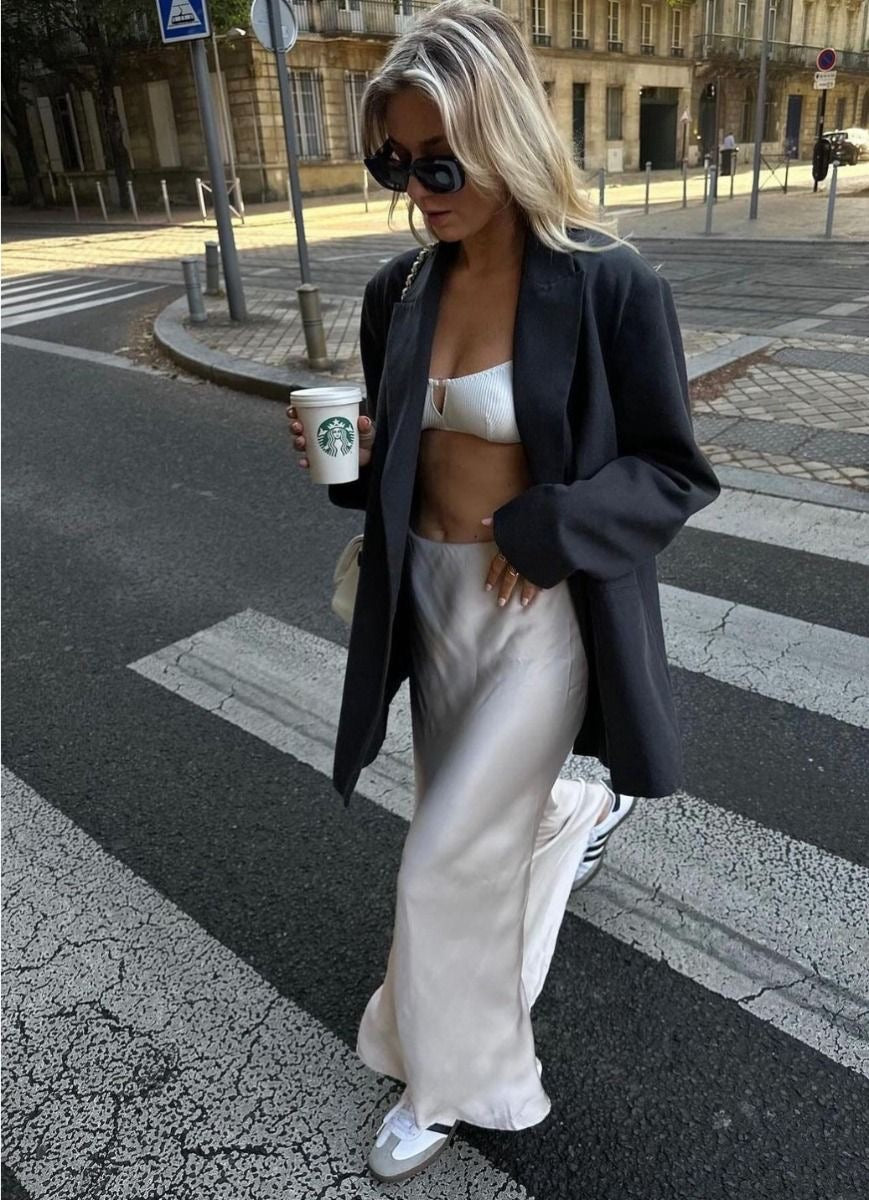 Valeria Satin Maxi Skirt