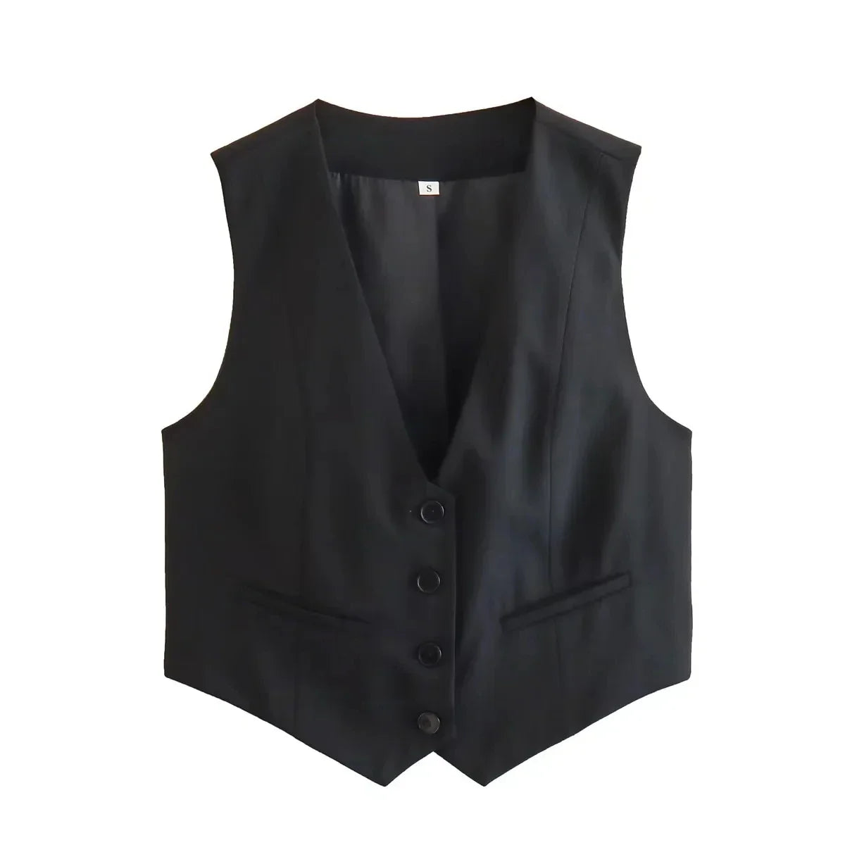 Camila Cropped Gilet Top