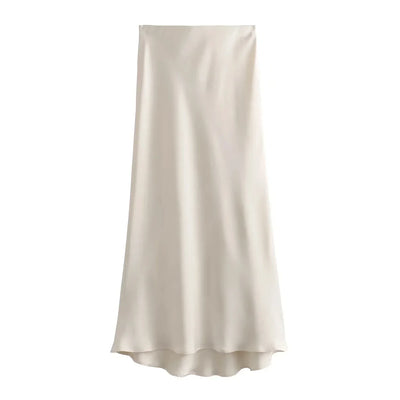 Valeria Satin Maxi Skirt