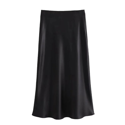 Valeria Satin Maxi Skirt
