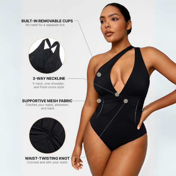 Selena™ | Smart Sculpt Ruched Swimsuit with Tummy Control